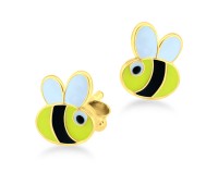 Kids Stud Earring Cute Bee STE-310-GP